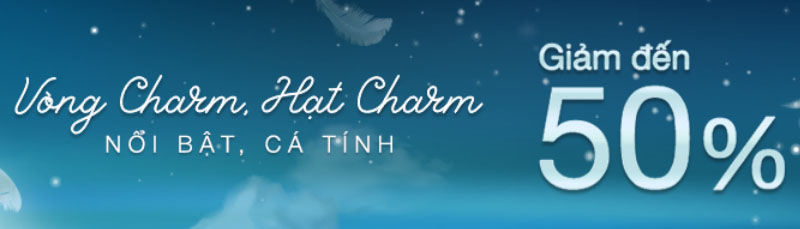 Vòng charm, hạt charm giảm sốc lên đến 50%