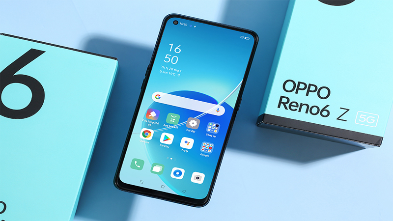 OPPO Reno6 Z 5G có thiết kế đẹp mắt cùng mặt lưng không bám vân tay