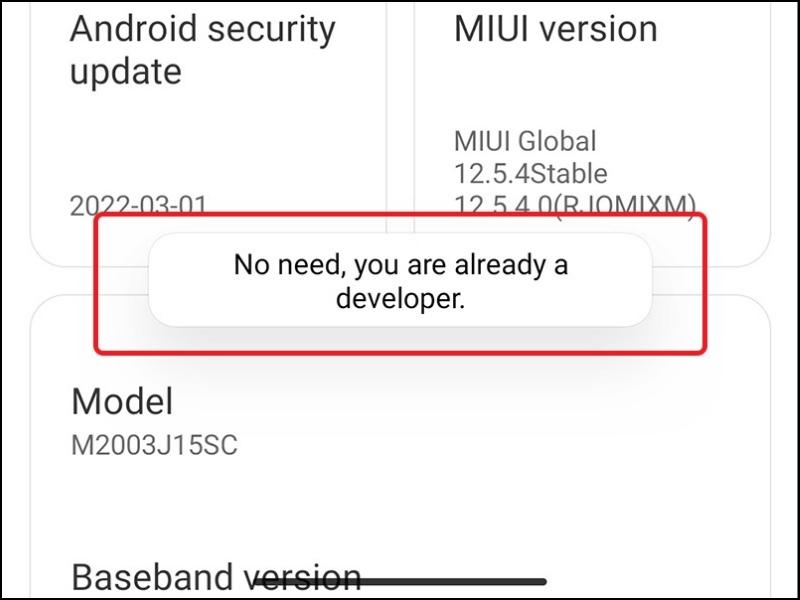 Hiện xác nhận bạn đã là nhà phát triển