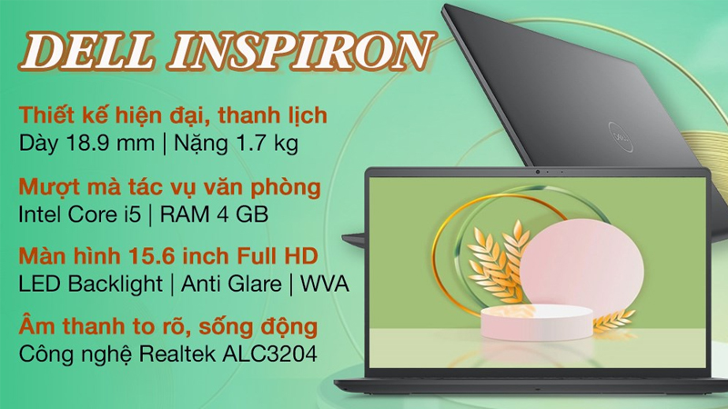 Dell Inspiron 15 3511 i5 1135G7 kiểu dáng thanh lịch