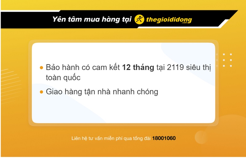 Chính sách bảo hành khi mua tai nghe tại TGDĐ