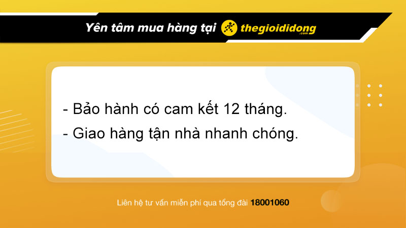 Chính sách khi mua sạc dự phòng tại Thế Giới Di Động