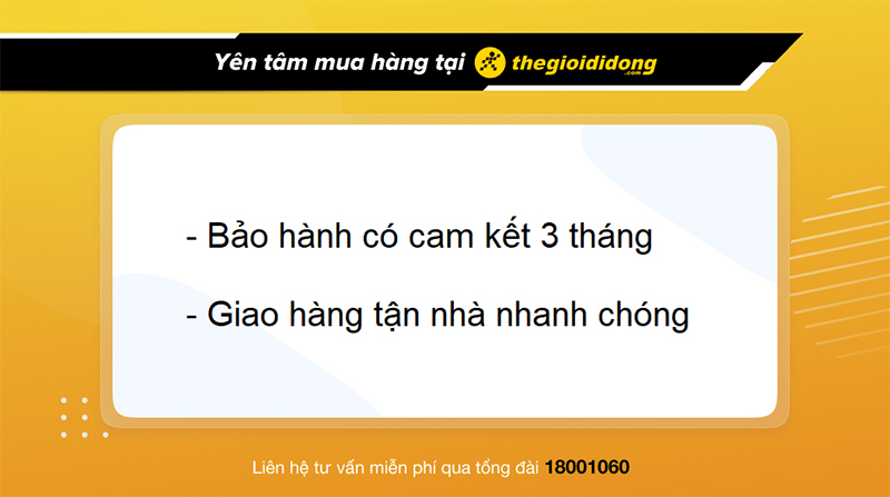 Chính sách bảo hành tại TGDĐ