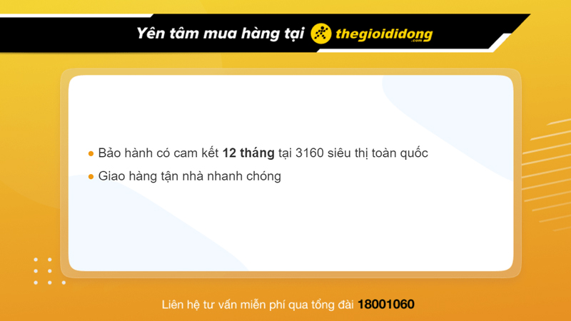 Chính sách bảo hành tai nghe tại Thế Giới Di Động