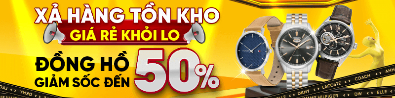 Đồng hồ giảm sốc đến 50%