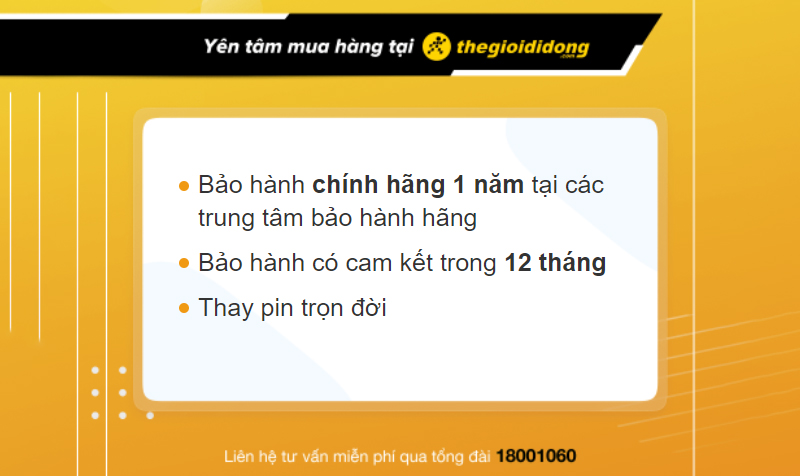 Chính sách bảo hành đồng hồ thời trang tại Thế Giới Di Động