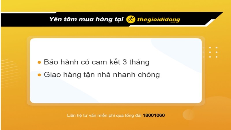 Chính sách bảo hành tại Thế Giới Di Động