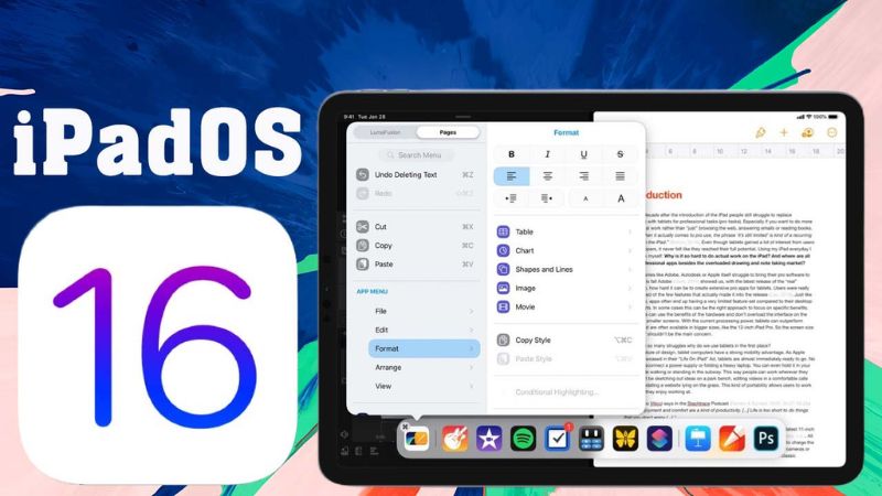 iPadOS 16 chính thức được giới thiệu