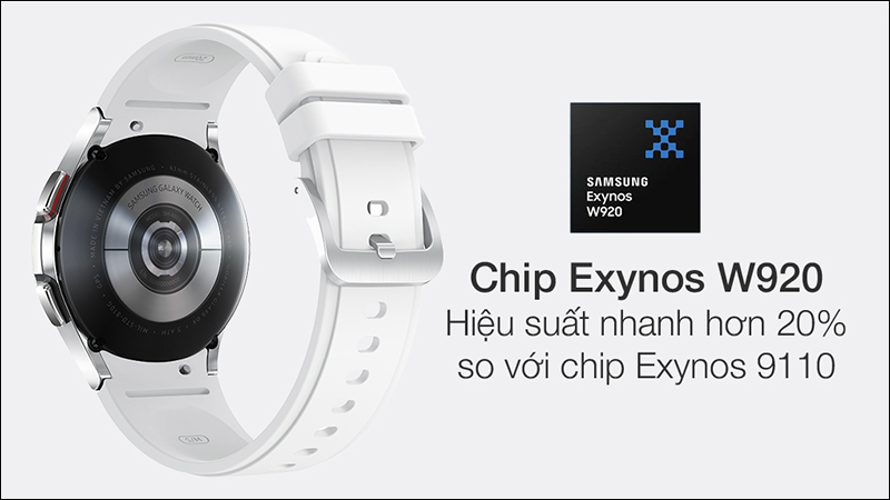 Con chip Exynos W920 đem lại hiệu năng mạnh mẽ