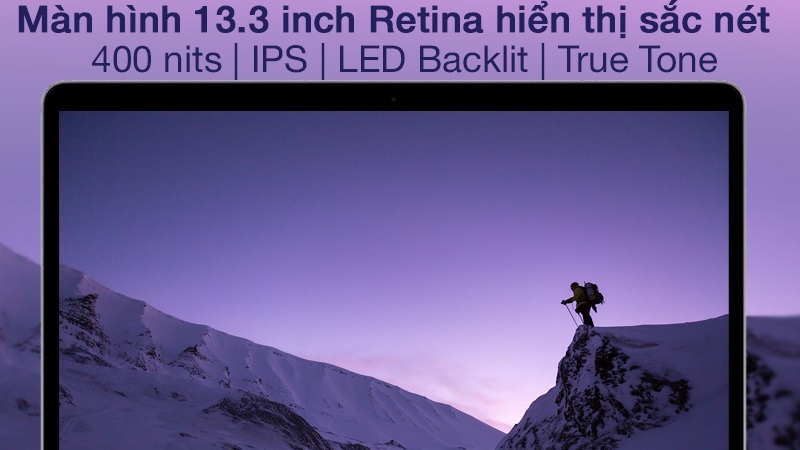 Màn hình Retina hiển thị sắc nét, màu sắc chính xác