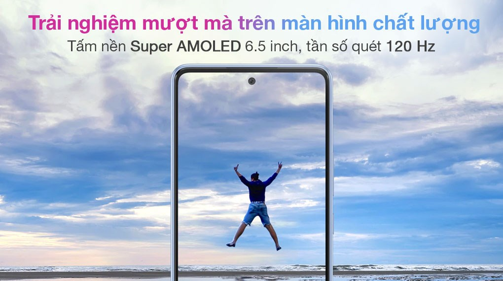 Galaxy A53 được trang bị tấm nền SUPER AMOLED