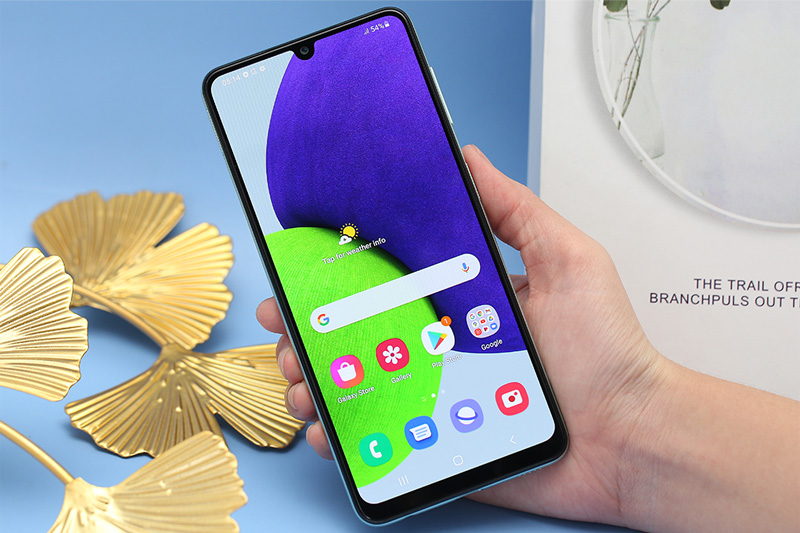 Galaxy A22 được trang bị con chip Helio G80