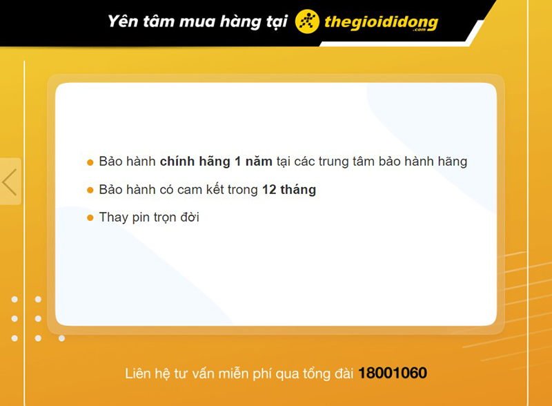 Chính sách bảo hành tại Thế Giới Di Động