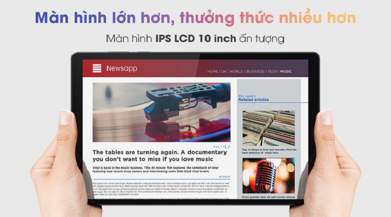 Màn hình lớn, thưởng thức được nhiều hơn