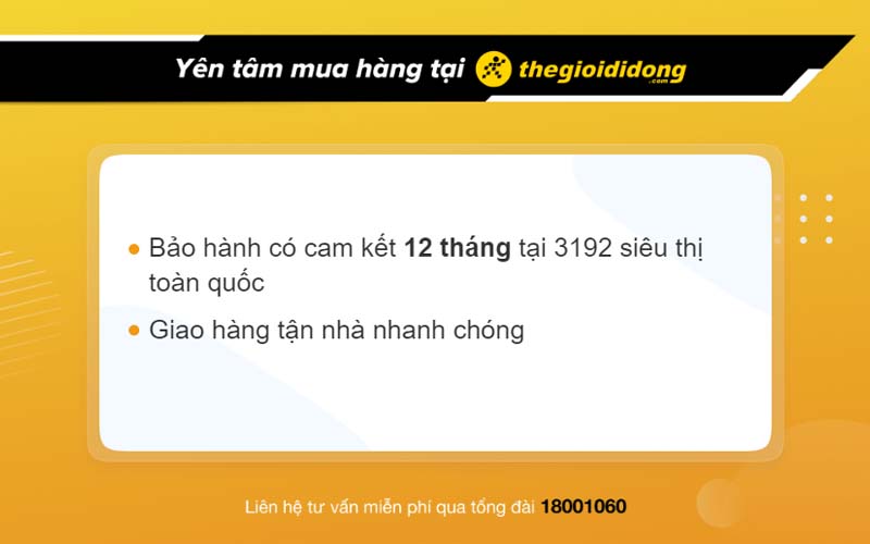 Chính sách bảo hành tai nghe tại Thế Giới Di Động