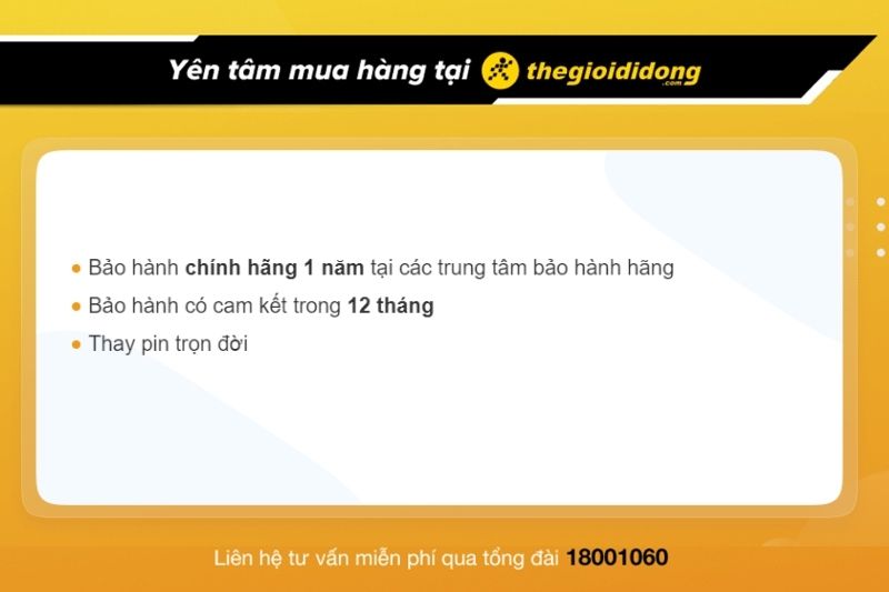 Chính sách bảo hành của Thế giới di động