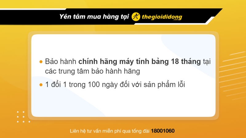 Chính sách bảo hành tại Thế Giới Di Động