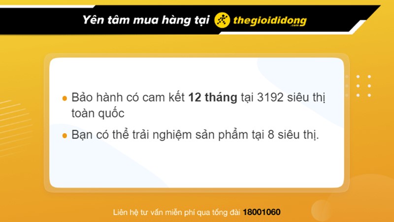 Chính sách bảo hành khi mua pin sạc dự phòng tại Thế Giới Di Động