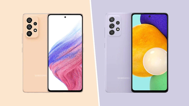 Galaxy A52s và Galaxy A53 có thiết kế nguyên khối giống nhau