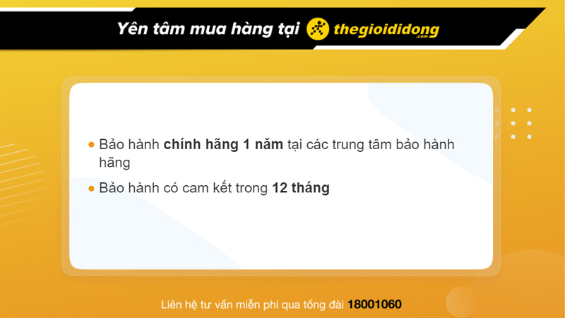 Chính sách bảo hành tại Thế Giới Di Động