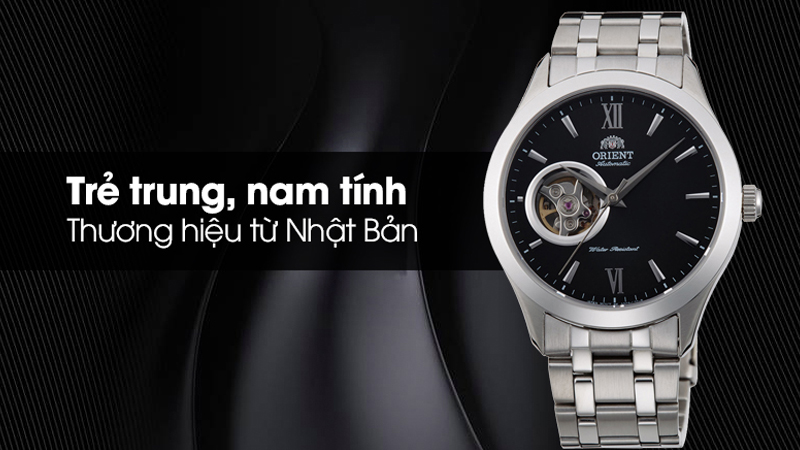 ORIENT 38.5 mm Nam FAG03001B0 có thiết kế trẻ trung, hiện đại