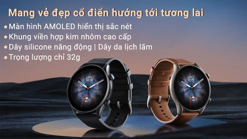 Amazfit GTR 3 PRO mang vẻ đẹp cổ điển hướng tới tương lai