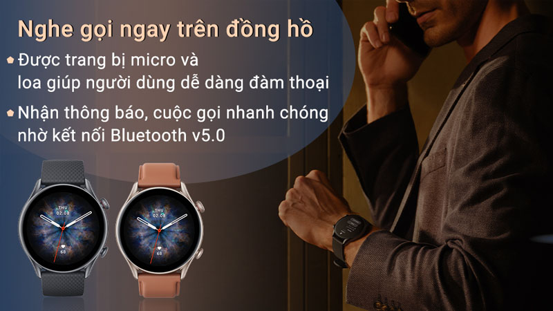 Nhận thông báo cuộc gọi dễ dàng ngay trên đồng hồ