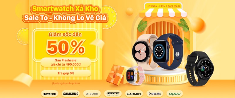 Smartwatch xả kho - Sale to không lo về giá