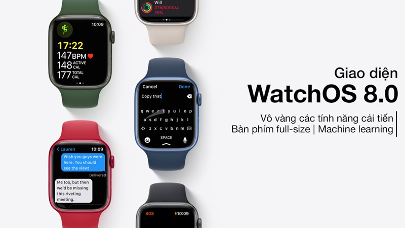 Hệ điều hành watchOS 8 với nhiều cải tiến nổi bật