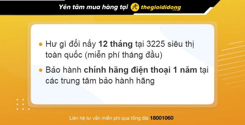 Chính sách bảo hành khi mua iPhone 11 tại TGDĐ