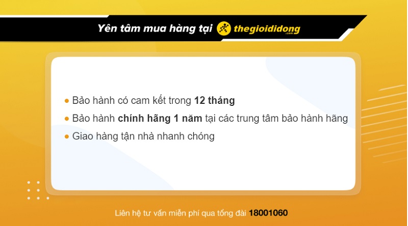 Chính sách bảo hành hấp dẫn