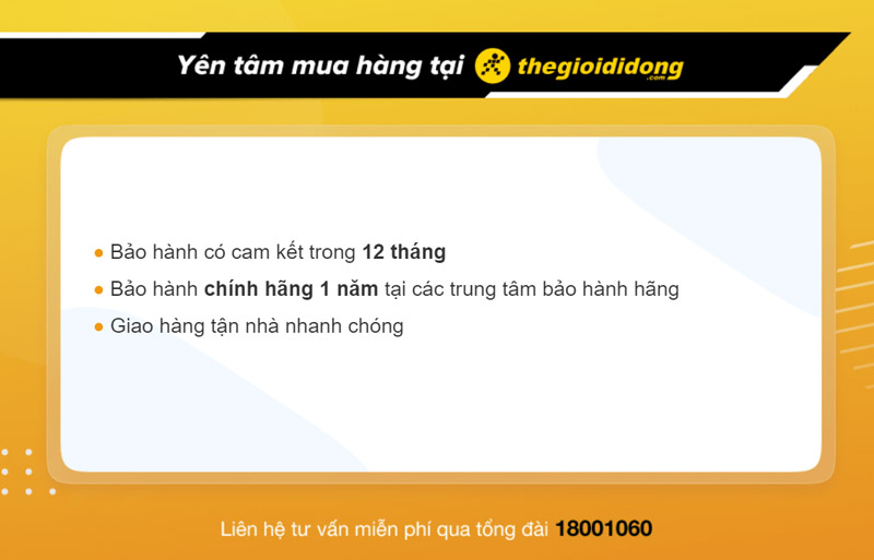 Khi mua đồng hồ thông minh Garmin tại Thế Giới Di Động bạn sẽ được hưởng chính sách bảo hành hấp dẫn