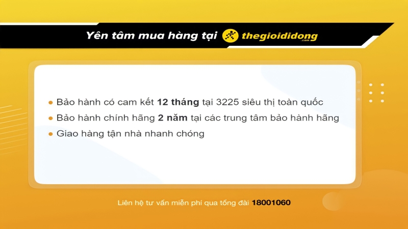 Chính sách bảo hành tại Thế Giới Di Động