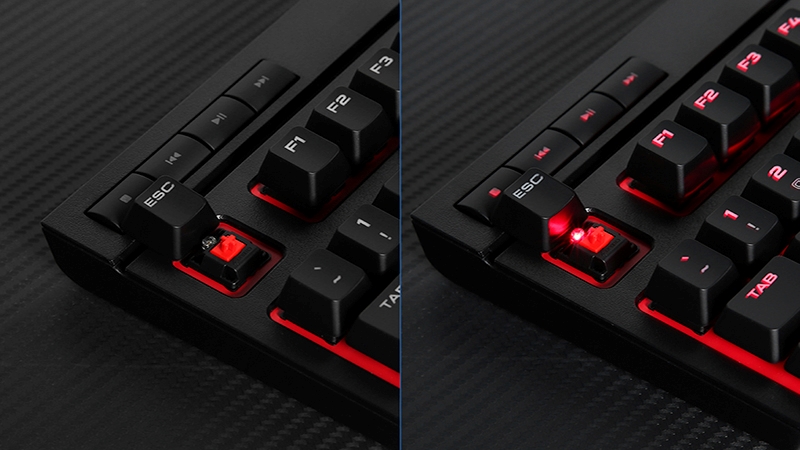 Red switch mang lại cảm giác sang trọng, huyền bí
