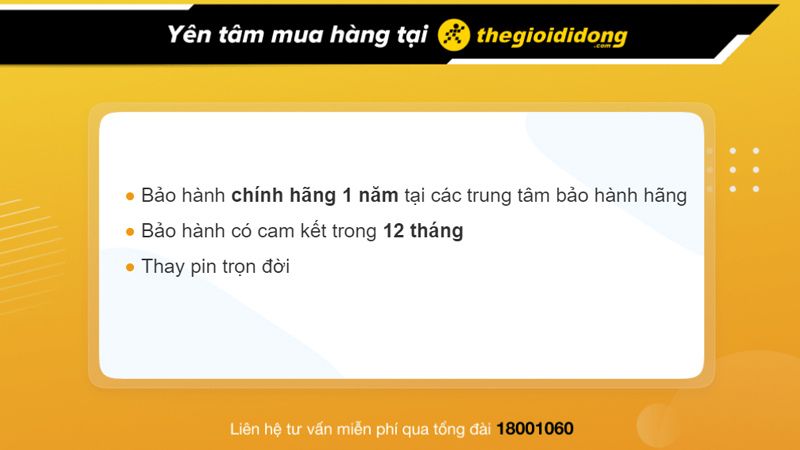 Chính sách bảo hành lâu dài tại Thế Giới Di Động