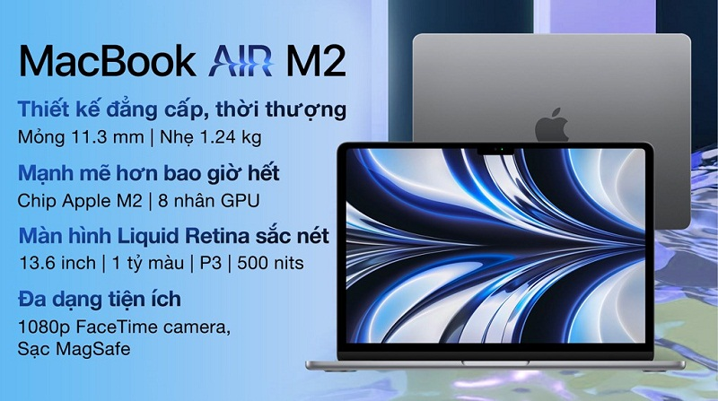 MacBook Air M2 sở hữu mức giá khác nhau ở từng phiên bản khác nhau