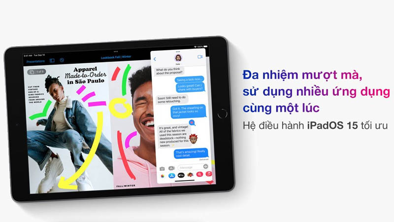 Hệ điều hành iPadOS 15 có giao diện chuyên nghiệp