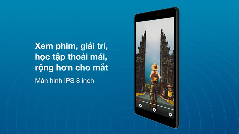 Màn hình 8 inch sống động, sắc nét