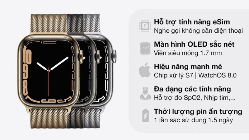 Apple Watch S7 với nhiều tính năng nổi trội