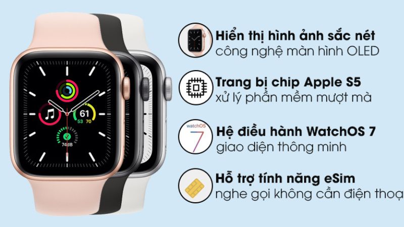 Apple Watch Series SE với hệ điều hành WatchOS 7 