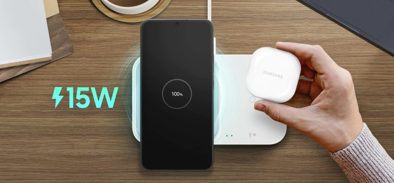 Sạc nhanh lên tới 15 W
