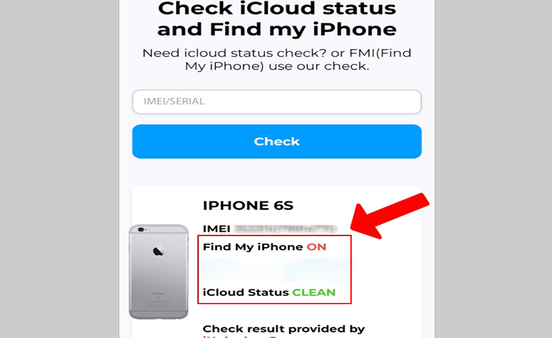 Trạng thái iCloud của iPhone