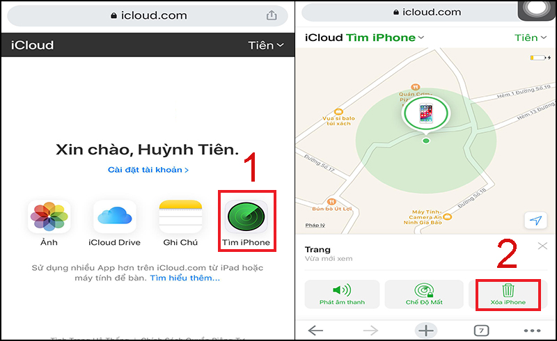 Tiến hành xóa thiết bị liên kết Apple ID