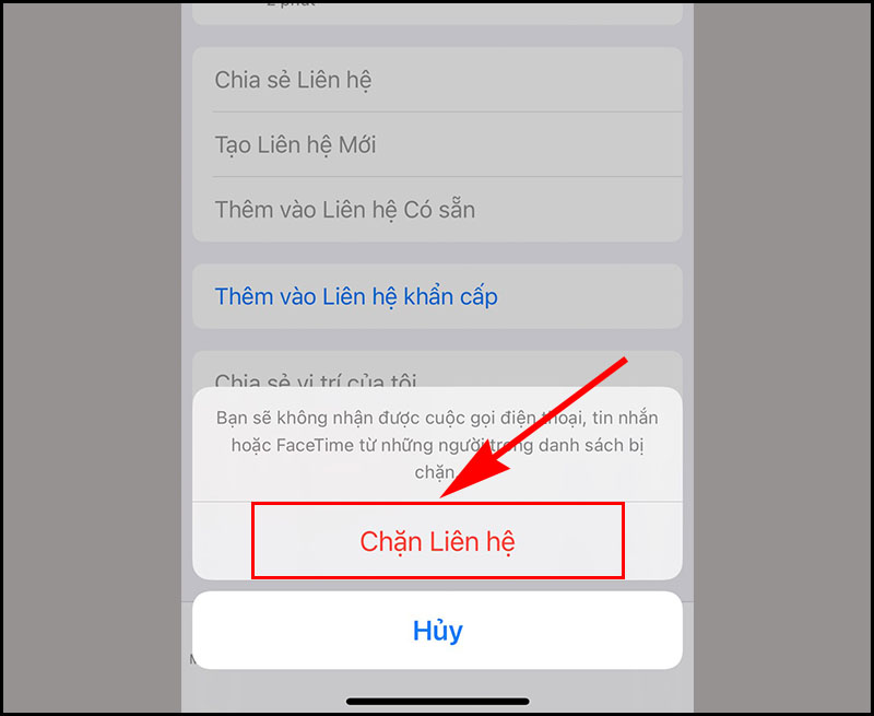 Chặn cuộc gọi cho máy iphone