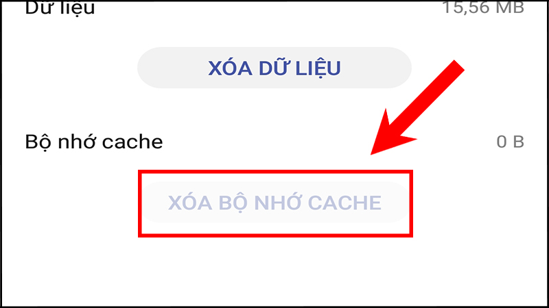 Xóa bộ nhớ Cache