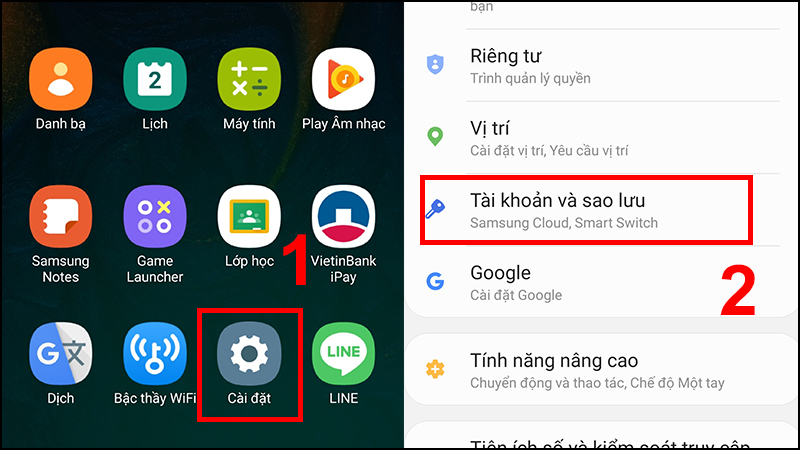 Xóa tài khoản Google trên điện thoại