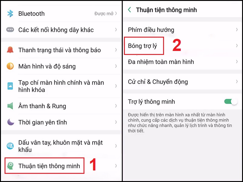 Mở cài đặt của Bóng trợ lý (nút Home ảo)