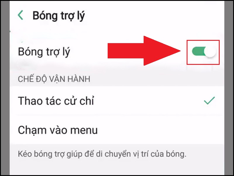 Tắt nút Home ảo