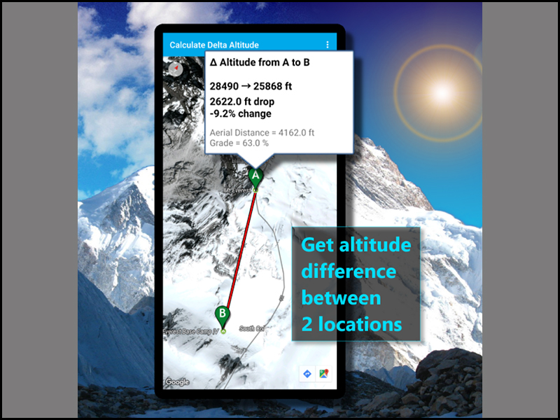 Ứng dụng Altimeter & Altitude Widget