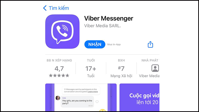 Xóa và tải lại ứng dụng Viber